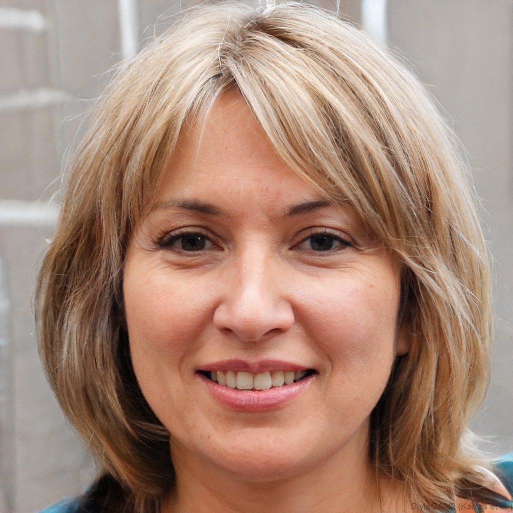 Volunteer smiling during outreach